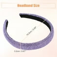 thumbnail image 5 of Unique Bargains Simplicity Rhinestone Wide-brimmed Headband Classic Style Headband for Women 5.59"x0.87" Light Purple, 5 of 7