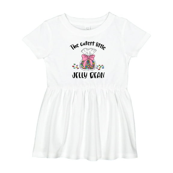 Inktastic The Cutest Little Jelly Bean Girls Baby Dress