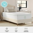 thumbnail image 3 of Martha Stewart 12 Inch Twin Medium Firm Triple-Action Cooling Gel Memory Foam Mattress with Soft Breathable CoolWeave Jacquard Quilted Top, 3 of 18