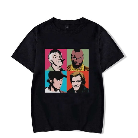 The A-Team Newest TShirt for Men Mashup TV 80s Hanniba Round Collar Basic T Shirt Personalize Gift Clothes OutdoorWear