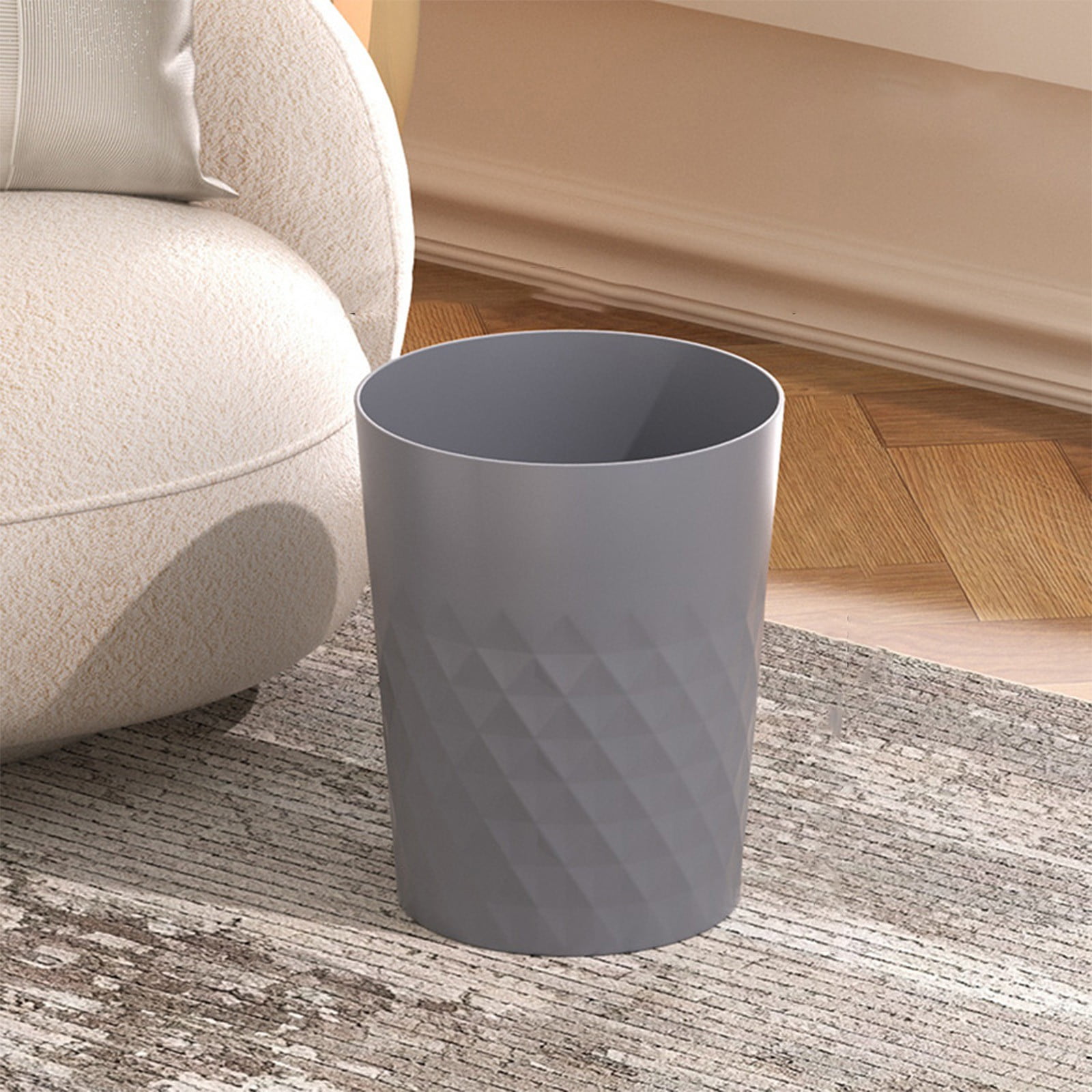 TaTaai 3Pcs Open Top Trash Can, Office Wastebasket, Kitchen Garbage Container Bin, Waste Trashcans for Bathroom, Restaurant, Restroom, Powder Room, Home