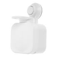 thumbnail image 1 of Dispensador de jabón líquido para baño con ventosa de pared, sin rastro (blanco), 1 of 6
