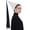 White Black, variant on Womens Medieval Hennin Hat with Veil, Cone Pointy Hat for Party Wear Red Black One Size