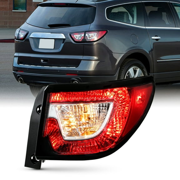 AKKON - Fit 2013 2014 2015 2016 2017 Chevy Traverse Halogen Type Tail Light Outer Brake Lamp Assembly OE Style Passenger Right Side