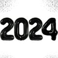 thumbnail image 1 of Giant Black 2024 Graduation Balloons for Class of 2024 Celebrations, 42 Inch Number Balloons Perfect for Festive Decorations and Memorable Graduation Events, 1 of 5