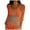 Orange, variant on Women Summer Fashion Three Quarter Sleeves Sweater Round Neck Star Decorate Sweater Top Women Undershirt Women Compression Shirts Long Sleeve Running Tee Shirts Women Athletic Short Sleeve Shirt Women