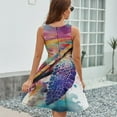 thumbnail image 6 of Watercolor Sea Turtles Design Dress Summer Street Style Dresses Female Sleeveless Printed Sundress, 6 of 7