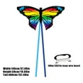 thumbnail image 2 of 57X20In Beach Kite for Flying Easy Butterfly Kite Blue Large Outdoor Game Toy with Handle and String for Families and Friends, 2 of 5