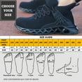 thumbnail image 4 of Tanleewa Work Safety Shoes for Men Steel Toe Breathable Sneakers Shoe Size 5, 4 of 9
