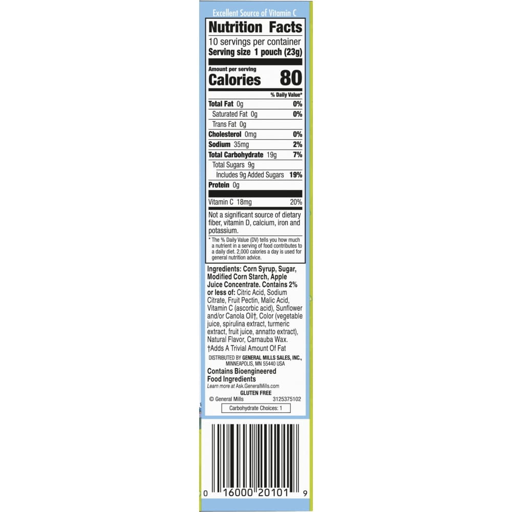 Bluey Gluten Free Fruit Flavored Snacks 10 ct / 0.8 oz - 5 Pack