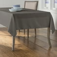 thumbnail image 2 of LA Linen Polyester Poplin 60 by 90-Inch Rectangular Tablecloth, Charcoal, 2 of 2