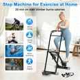 thumbnail image 4 of Stair Stepper with Handlebar, 3-Gear Resistance & Foldable Home Cardio  for Full-Body Workout, 350lbs Capacity, 4 of 8