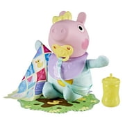 Peppa Pig Toys Oinks + Snuggles Evie Interactive Baby Doll with Accessories, Ages 3+