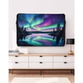 thumbnail image 3 of Outdoor TV Cover 40 to 43 Inch Weatherproof, Aurora Night Sky Waterproof TV Screen Protector for Outside Decor with Zipper and Pocket 40"L x 25"H , Nature Scenery, 3 of 7