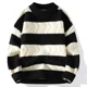 thumbnail image 3 of 2024 Nuevo Otoño Invierno Calidad Superior Lujo Rayas Navidad Suéteres Moda Coreana Suéteres Para Hombre Suéter Grueso Y Suelto Para Hombre, 3 of 4