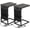 Dark Grey, variant on Hanyu C Shaped End Table with Charging Station, TV Tray Couch Tables with Storage Bag, Slide Under Sofa Side Side Table with USB Ports and Outlets for Living Room, Rustic Brown, HET04CBR-1