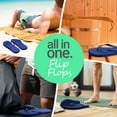 thumbnail image 5 of Shower Shoez Men’s lightweight and stylish Non-Slip Flip Flops, Quick-Drying, Gyms, Dorms, Pools Blue, 12/13, 5 of 6