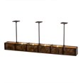 thumbnail image 7 of Meyda Tiffany 165255 72 Inch Long Giradeau Wood Beam Oblong Pendant   Black Textured Finish, 7 of 7