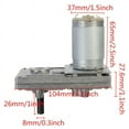 thumbnail image 5 of YSX TAKANAWA 555 Metal Gear Motor 12V-24V DC Gear Motor Silver, 5 of 5