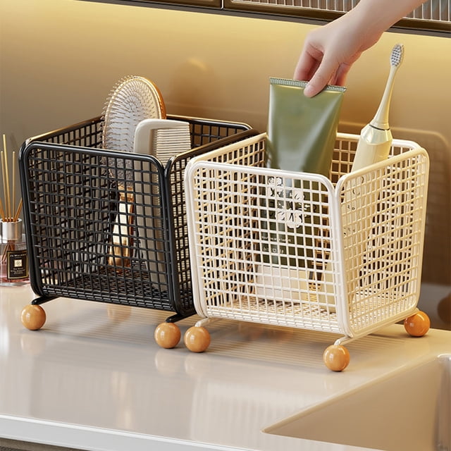 Sentmoon Shower Caddy Shower Organizer Hanging Bathroom Storage Rack Sink Organizer Basket Washbasin Shelf Countertop Holder for Toiletries Cosmetics Kitchen Bath Space Saving Use