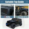 thumbnail image 6 of Unique Bargains Cab Car Cover for Jeep Wrangler JK JL Hardtop 2 door 2007-2021 Door Zipper, 6 of 8