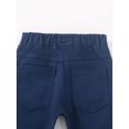 thumbnail image 4 of Uniform Pants for Girls Dress Pants Elastic High Waist Stretch Pants with Pockets Navy Boys Uniform Pants Back To School Straight Fit Pants for Boys 5-6 Years, 4 of 9
