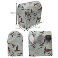 thumbnail image 5 of Botanical Lounger Chair Bag, Modern Style Natural Composition with Petals and Flower Buds, High Capacity Storage with Handle Container, Lounger Size, Brown Pale Blue, by Ambesonne, 5 of 5