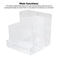 thumbnail image 3 of Cosmetic Brush Holder, Wear  Makeup Brush Storage Box Clear Compartment Design  for Dorm, 3 of 8