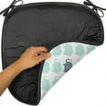thumbnail image 6 of Animal Chair Seating Cushion Set of 12, Cartoon Pattern Water Drops Doodle Cheerful Fun Jolly Animal Fun Print, Seat Pads for Office with Anti-slip Backing, 16"x16", Teal, by Ambesonne, 6 of 7