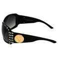 thumbnail image 5 of Rodeo Queen 3 Pairs of Fashionable Sunglasses for Women Black Frame w/ Metal Accent Piece Bling Rhinestones & Smoke Gradient Lenses, 5 of 7