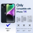 thumbnail image 2 of JETech Electroplated Case for iPhone 14 6.1-Inch, Camera Lens Full Protection, Compatible with MagSafe Wireless Charging, Shockproof Soft TPU Phone Cover (Black), 2 of 7
