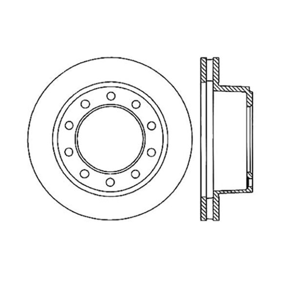 Centric 121.66018 Disc Brake Rotor Fits select: 1974-1996 CHEVROLET P30, 1983-1985 GMC VALUE VAN