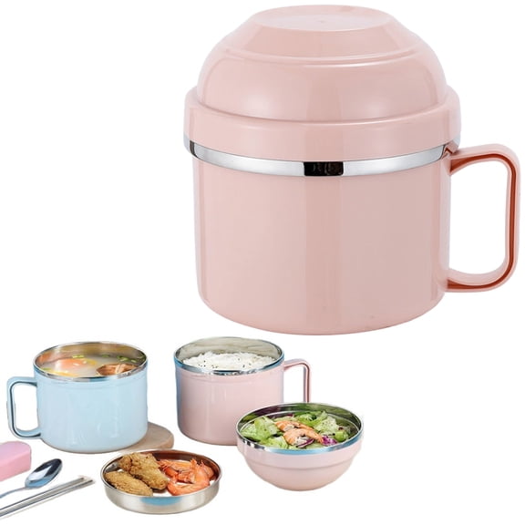 USUERY Ceramic Mug with Lid for Coffee Soups Stews Meals Microwave Safe Bowl Ideal for Home Office Dining