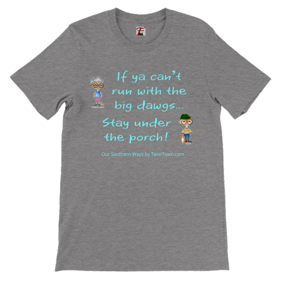 Run with the big Dawgs Premium Unisex Crewneck T-shirt