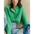 thumbnail image 2 of PUWEI Women's Knit Cardigan Open Front Long Sleeve Button Down Sweater Outwear, 2 of 7
