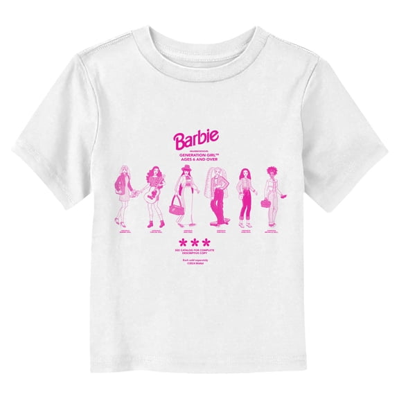 Toddler Barbie Generation Girl Collection Group Shot T Shirt