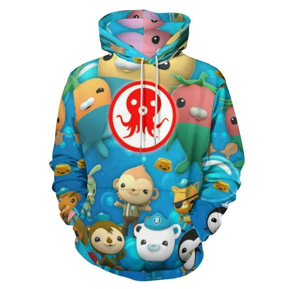 The Octonauts Unisex Sweatshirts Loose Pullover Sweater Hooded Hoodie 3D Printing Jacket Winter Fall Clothes S