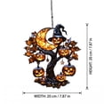 thumbnail image 2 of Pumpkin Tree Acrylic Suncatcher | Stained Glass Effect Window/Car Ornament, Indoor/Outdoor Decor C, 2 of 7