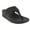 Black, variant on Womens Lulu Shimmer Toe Post Sandals