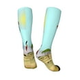 thumbnail image 4 of Daiia Sports Socks African Women Printed Novelty Crew Socks for Men Women Knee High Socks Cotton Socks Soft & Breathable Support Unisex Socks, 4 of 9