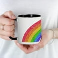 thumbnail image 5 of CafePress - Sparkle Rainbow Mug - 11 oz Ceramic Mug - Novelty Coffee Tea Cup, 5 of 6