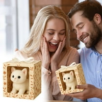 BingTong New Robot Cats, Robotic Puppy Toys, Realistic Smart Cotton Plush Toy Cats for Adults That Acts Like a Real Puppies Walking Barking Tail Wagging Interactive Companion Cats