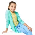 KIDPIK Girls Long Sleeve Flyaway Cardigan, Size XXS (4) XL (14