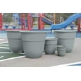 thumbnail image 3 of Suncast 10-Inch Indoor/Outdoor Resin Flower Planter, Gray, 3 of 7