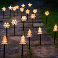 thumbnail image 3 of Garden Solar Christmas Tree Landscape Lights Waterproof Christmas Light Pathhway Decorative Lights for Indoor and Outdoor Decor, 3 of 16