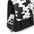 thumbnail image 5 of Montana West Small Backpack for Women Vegan Leather Mini Backpack Purse for Women Colorblock Backpack Cute Convertible Shoulder Bag, Cow-Black, 5 of 7