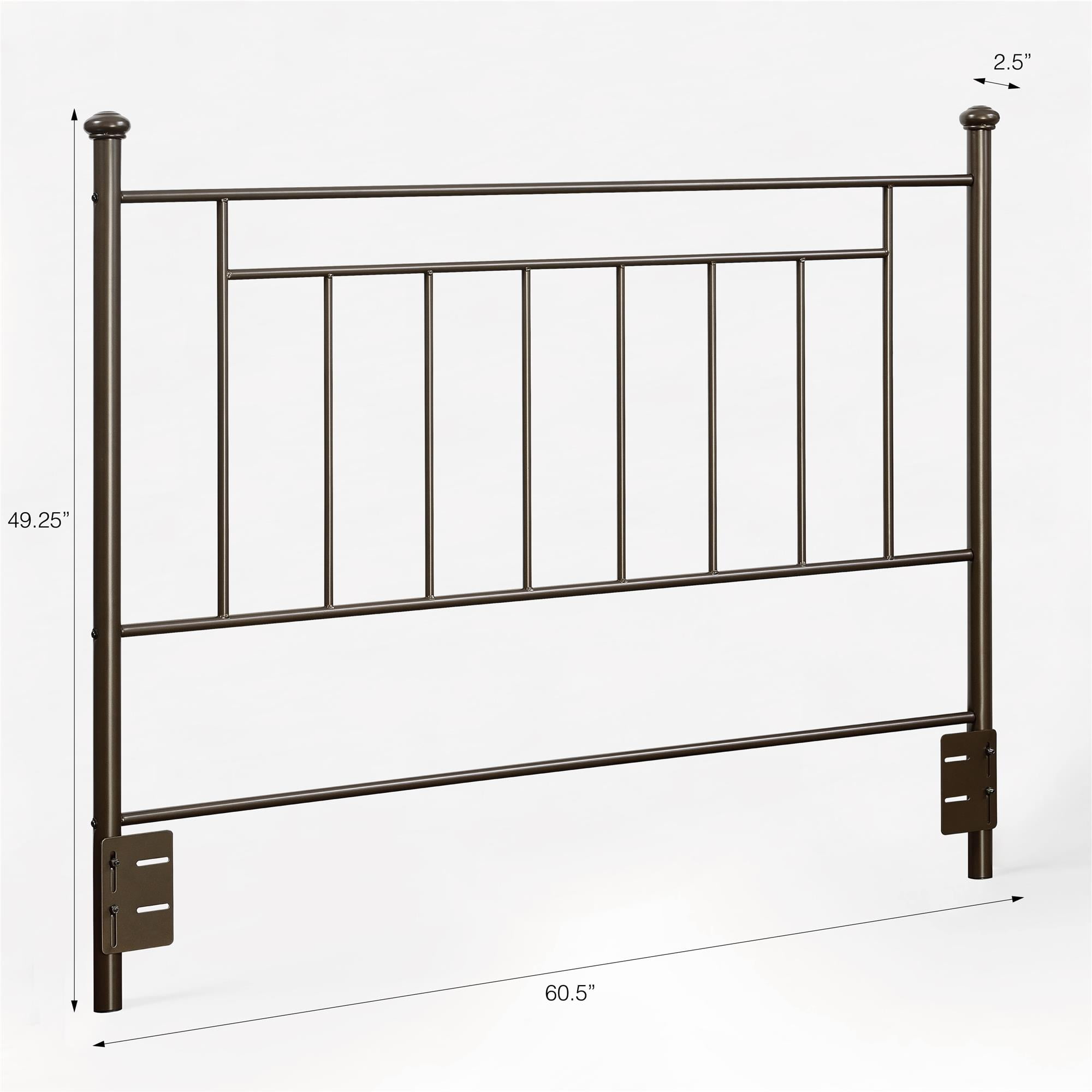 Mainstays Tempo Full/Queen Adaptable Metal Headboard, Bronze