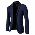 thumbnail image 2 of Blczomt Jacket for Men Blazer Blue Suit Jacket Single Breasted Sport Coats Lightweight Plain Coat Men XL, 2 of 4