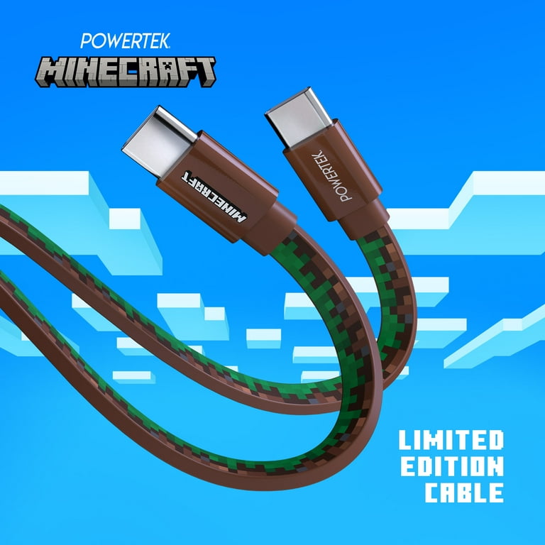 Liquipel Powertek Minecraft USB-C to USB-C - Grass Block - Walmart.com