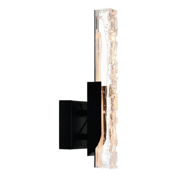 Valira Integrated LED Black Wall Light